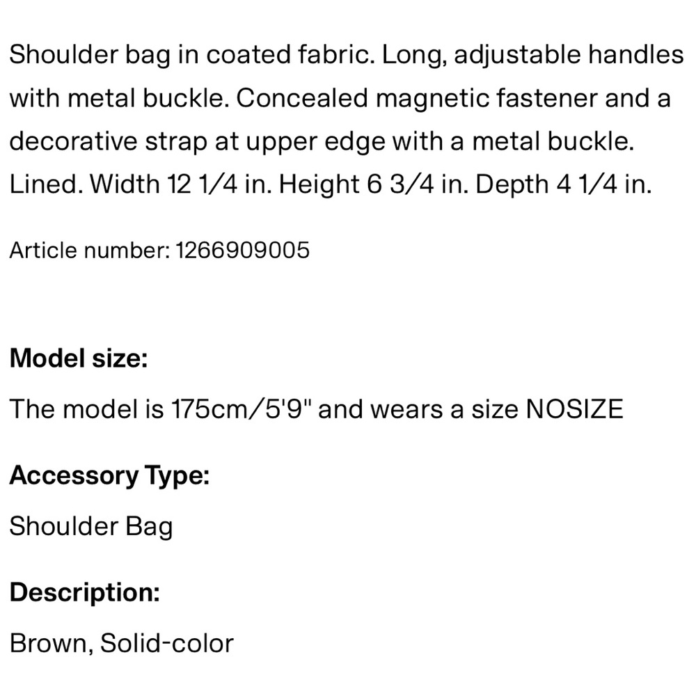 H&M Brown faux Suede Tote Bag - Picture 8 of 8